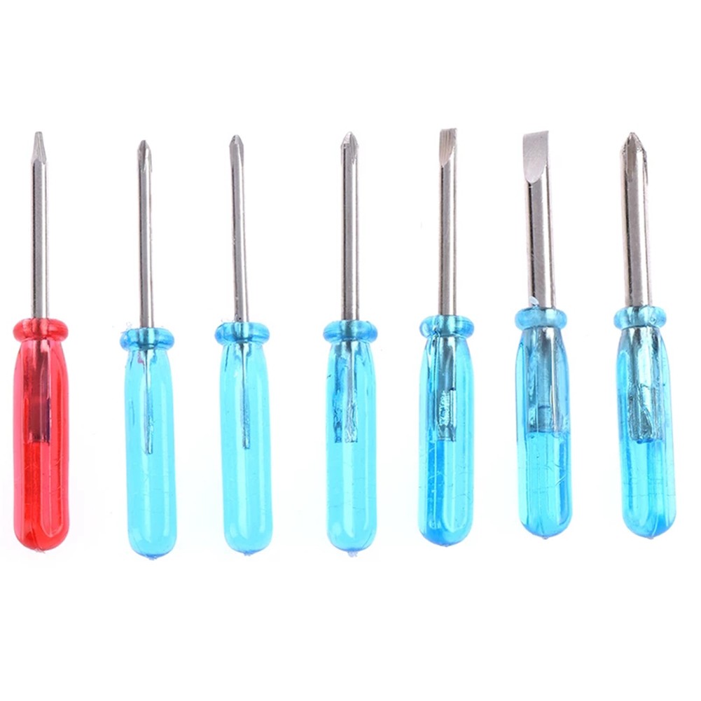 1/7pcs 5mm Mini Slotted Cross Word Head Five-pointed Star Screwdriver For Phone Mobile Phone Laptop Repair Open Tool