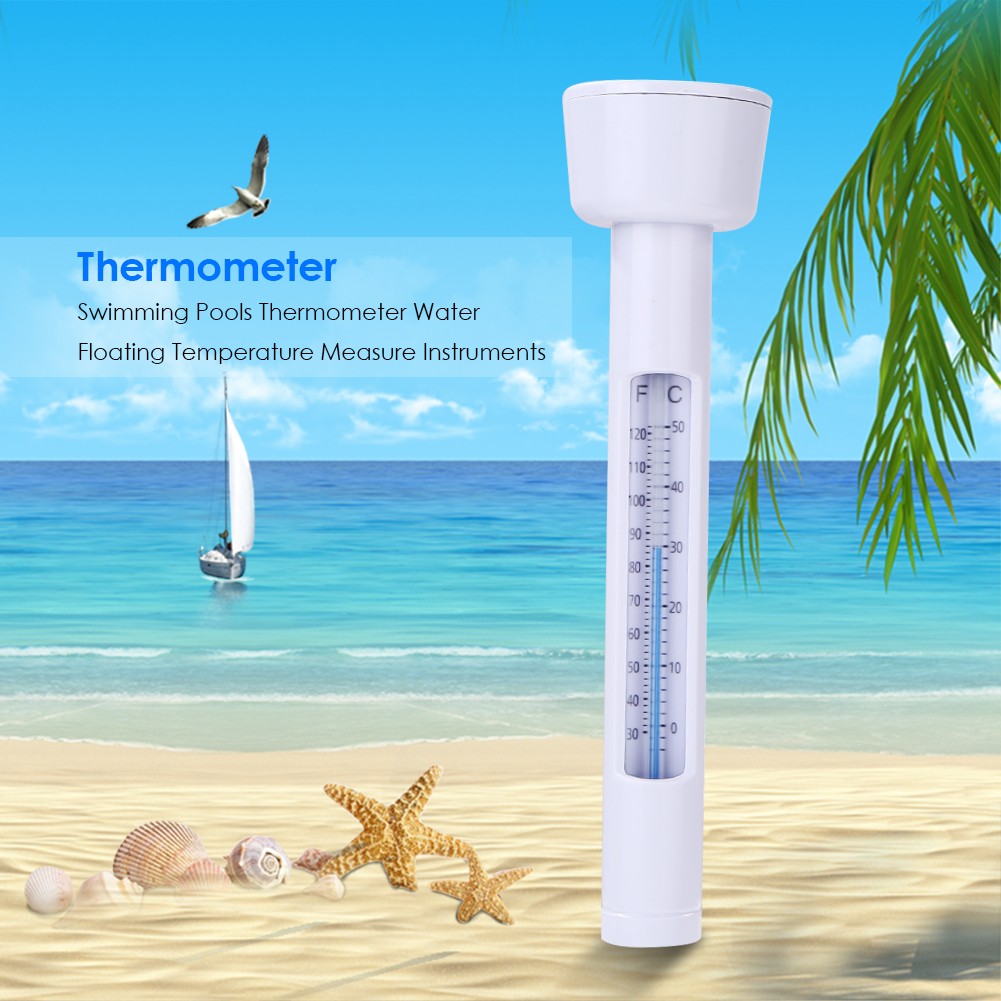 Practical Swimming Pool Floating Thermometer Multifunctional Durable Hot Tub Spa Ponds Temperature Measurement Device