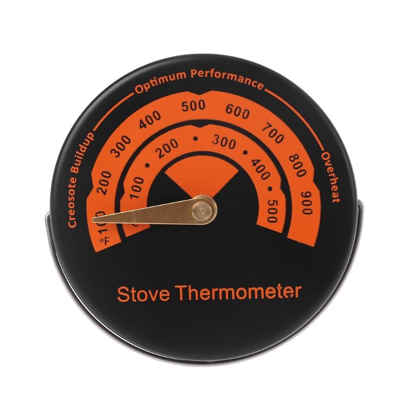 Alloy Magnetic Stove Chimney Tube Thermometer - Temperature Gauge for Wood Stove