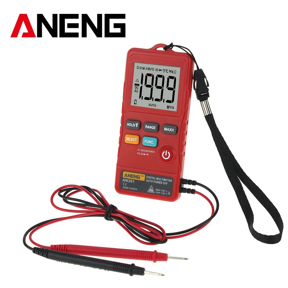 ANENG AN302 Professional Digital Multimeter 7999 Display DC/AC Voltmeter Tester Capacitance Diode NCV Ohm Resistance Hz Test