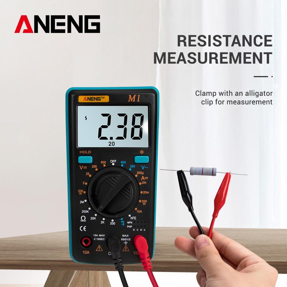 ANENG LCD Backlit Digital Multimeter Voltage/Current/Resistance/NCV Meter