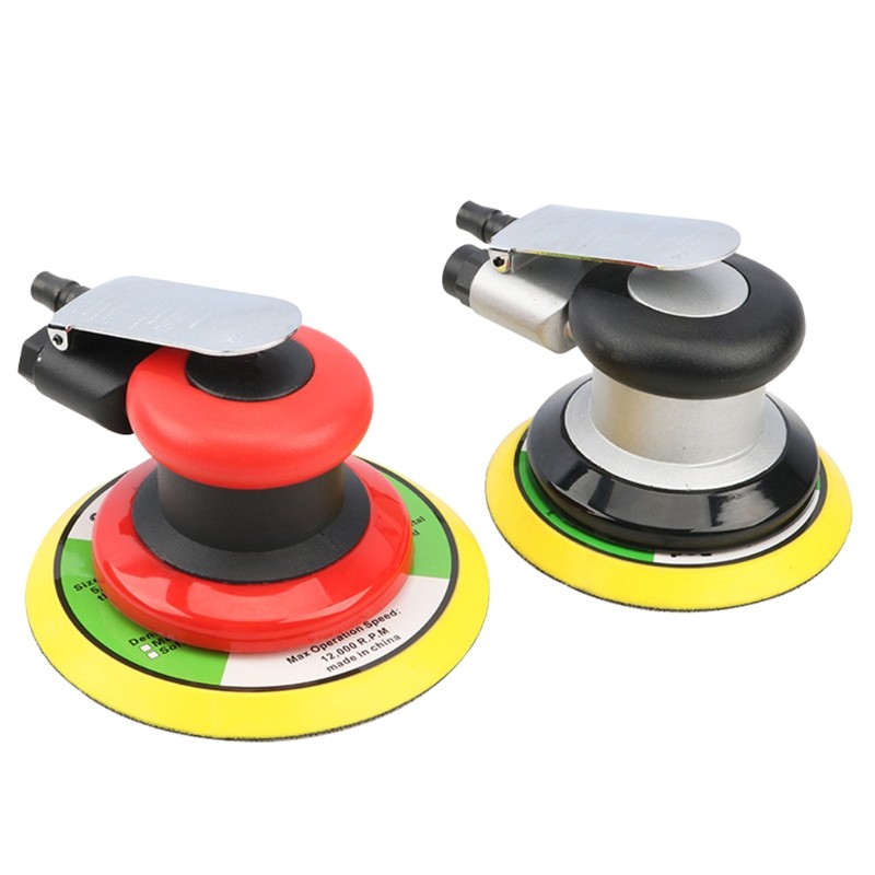 5 inch/6 inch Non-Vacuum Matte Surface Circular Pneumatic Sander Random Orbital Wood Sander Polisher Grinding Machine