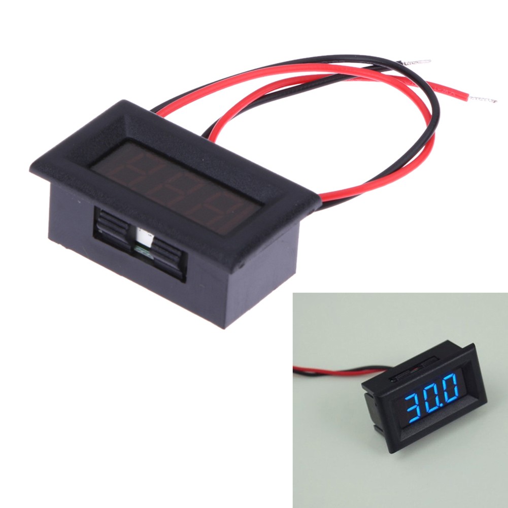 High Quality DC 2.5/3-40V Voltmeter Ammeter Blue + Red LED Amp Dual Digital Volt Meter Scale