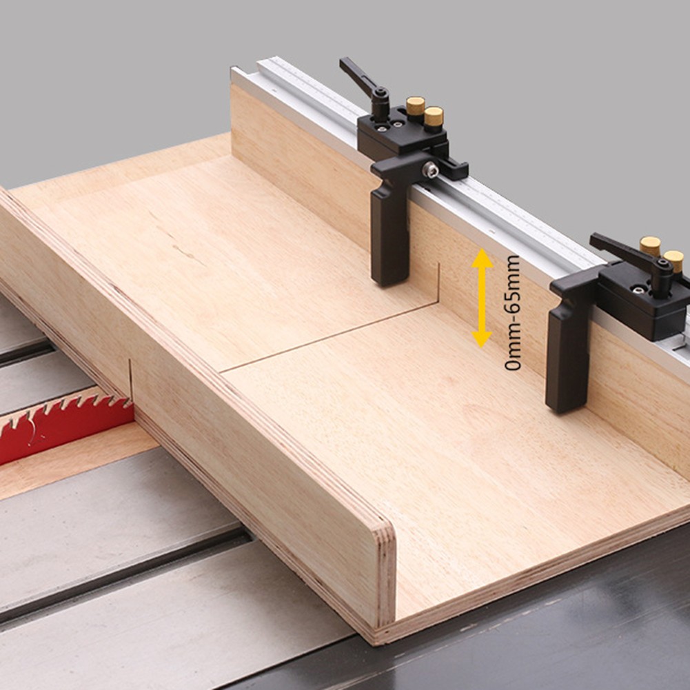 45 Waterfall T Track With Gauge T-tracks Slot Miter Track 300-800mm Aluminum DIY Table Saw Woodworking Workbench Table DIY Tools