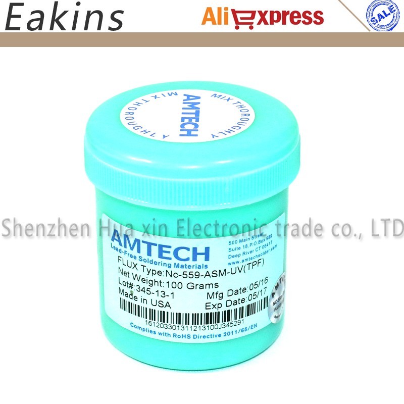 100g NC-559-ASM-UV (TPF) Lead Free Soldering Flux Paste No Clean For Mobile Phone PCB SMD BGA Repair