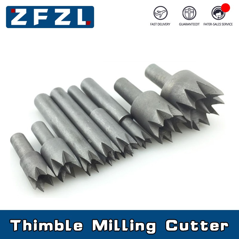 1pc Woodworking Lathe Thimble Milling Cutter for Wood Router Bit Buddha Beads Ball Knife