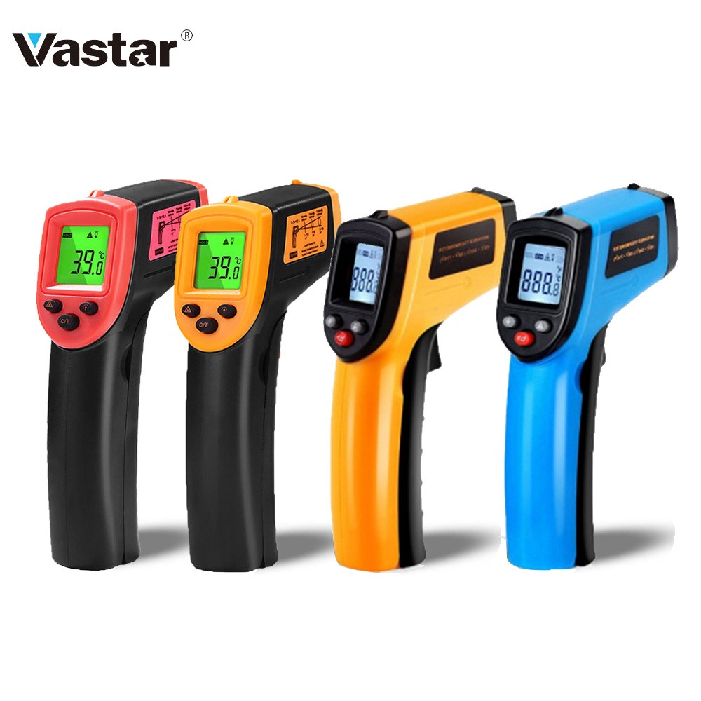 Vastar -50 to 600 Non-Contact Laser LCD Display Infrared Digital C/F Selection Surface Temperature Temp Thermometer Imag