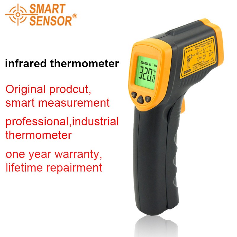 LDC IR Digital Display Infrared Thermometer AR320 -32 ~ 380C(-26 ​​~ 716F) Non-contact IR Laser Point Gun Thermometer