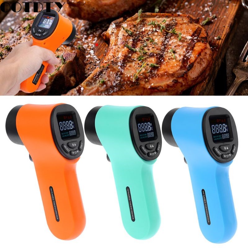 LCD Infrared Thermometer Non Contact Laser Point Industrial Thermometer Heat Gun 50~550℃ -58~1022℃ HW550