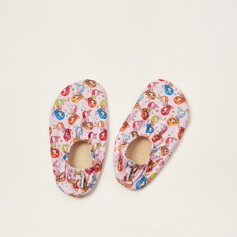 Slipstop Mermaid Print Slip-On Shoes