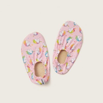 Slipstop Unicorn Print Slip-On Shoes