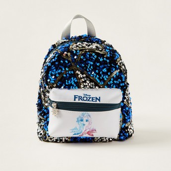 Disney Frozen Sequin Embellished Backpack - 8 inches