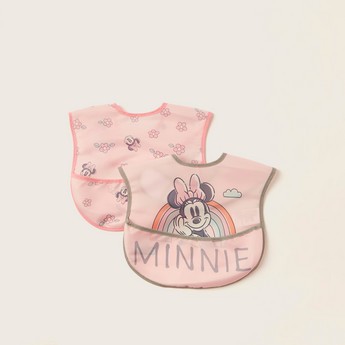 Disney Minnie Mouse Print Bib - Set of 2