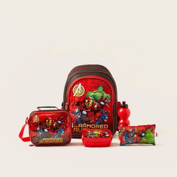 Avengers Printed 5-Piece Backpack Set