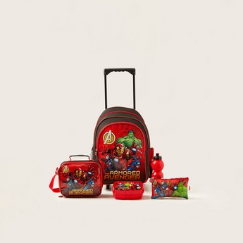 Avengers Print 5-Piece Backpack Set - 14 Inches