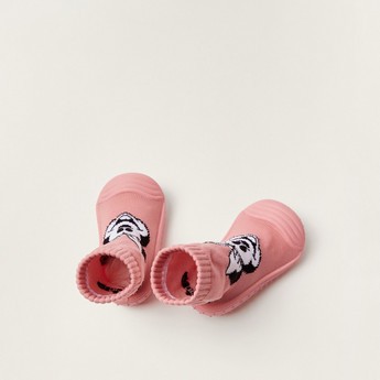 Disney Minnie Mouse Print Sneaker Booties