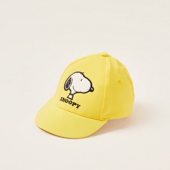 Disney Snoopy Embroidered Cap with Elastic Closure