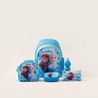 Disney Frozen II Printed 5-Piece Backpack Set - 14 inches