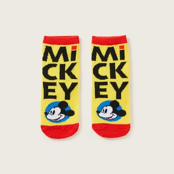 Disney Mickey Mouse Print Socks