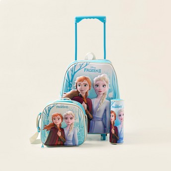 Disney Frozen II Print 3-Piece Trolley Backpack Set - 16 inches