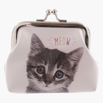 Puckator Textured Cat and Dog Meow Woof Tic Tac Purse