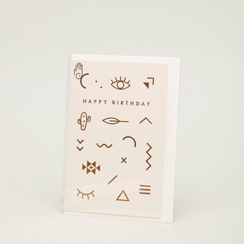 Pigment Symbols Birthday Card