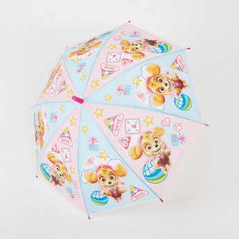 PAW Patrol Graphic Print Umbrella with Curved Handle