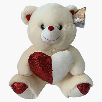 Juniors Sequin Detail Plush Teddy Bear