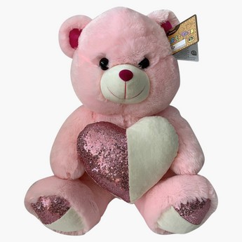 Juniors Sequin Detail Plush Teddy Bear