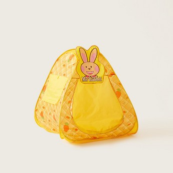 Juniors Rabbit Printed Play Tent with Balls