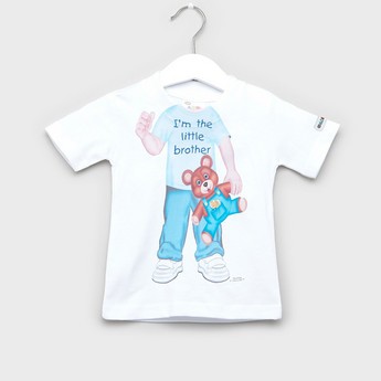 Just Add A Kid Printed T-shirt with Short Sleeves