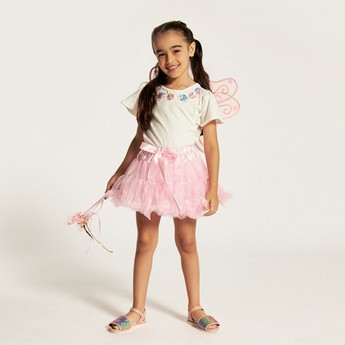 Charmz Bow Accented Tutu Skirt with Elasticated Waistband