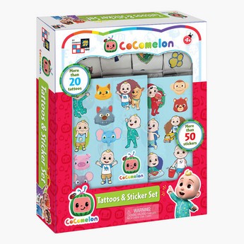 CoComelon Tattoos and Stickers Set