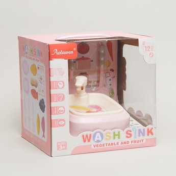 Wash Sink Fruits and Vegetables Playset