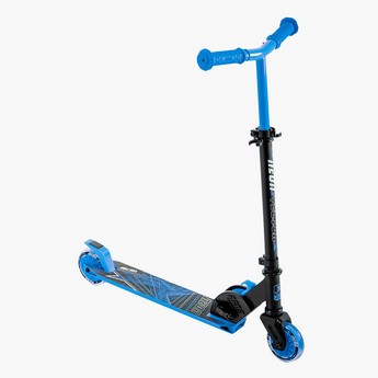 Neon Vector Scooter with Handlebar