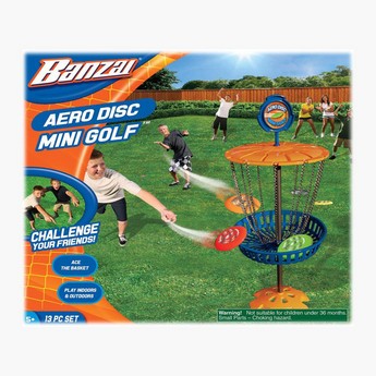 Banzai Aero Disc Mini Golf Playset