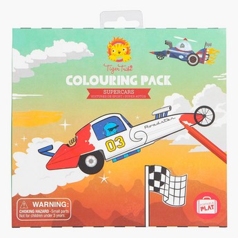 Tiger Tribe Supercars Colouring Pack