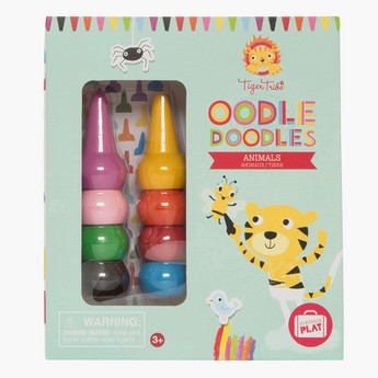 Tiger Tribe Animal Oodle Doodle Crayon Set