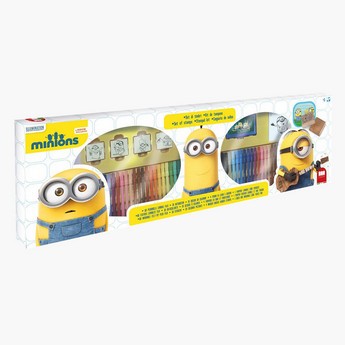 Multiprint Minion Theme 60-Piece Felt Tip Pen and Stamp Set