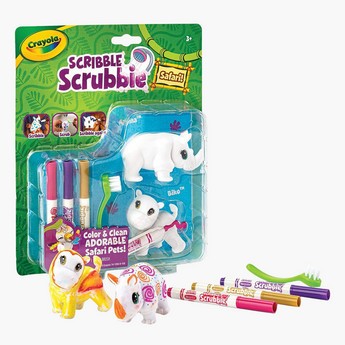 Crayola 6-Piece Safari Scribble Scrubbie Playset