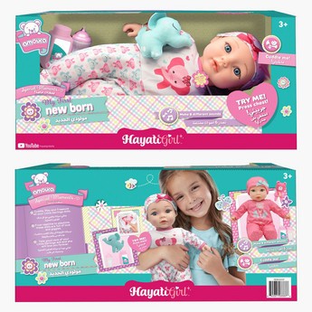 Hayati Amoura My First Newborn Doll Playset - 16 inches