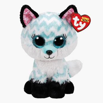 TY Beanie Boos Fox Aqua Atlas Chevron Soft Toy