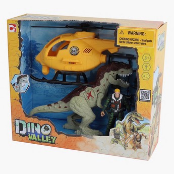 Dino Valley Copter Attack Playset