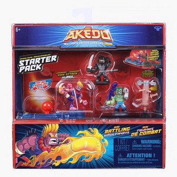 Akedo Ultimate Arcade Warriors Kick Attack Starter Pack Playset