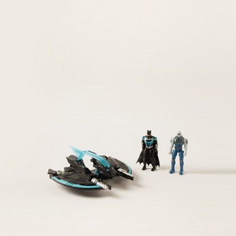 Bat-Tech Flyer with Batman and Mr. Freeze Action Figurine Toy