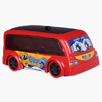 Juniors Power Cartoon Bus with Light and Sound