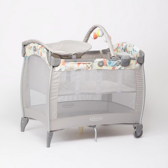 Graco Contour Electra Playard Travel Cot with Removable Toy Bar