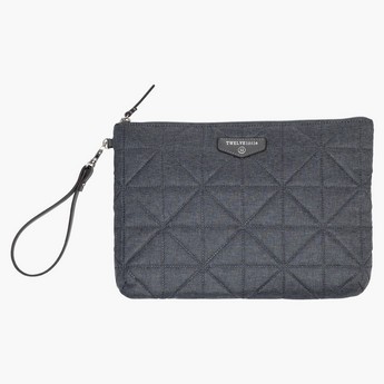 TWELVElittle Quilted Denim Pouch Diaper Bag