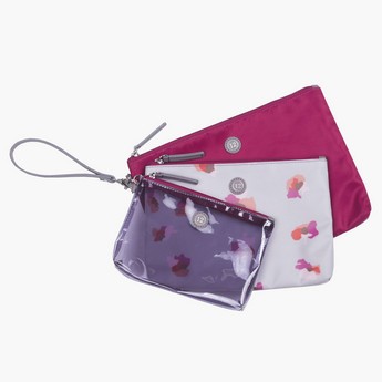 TWELVElittle 2-Piece Floral Travel Pouch Set with 1-Insulated Bag