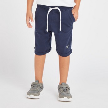 Juniors Solid Shorts with Pocket Detail and Elasticised Waistband